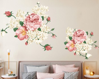 Peony Blossom Removable Vinyl Sticker Peony Blossom Removable Vinyl Sticker